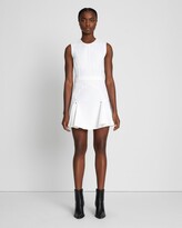 Thumbnail for your product : 7 For All Mankind Denim Flounce Dress Mini in Brilliant White