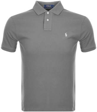 Ralph Lauren Slim Fit Polo T Shirt Grey
