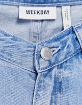 Thumbnail for your product : Weekday Twin organic cotton straight leg jeans in summer blue