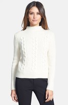 Thumbnail for your product : Pink Tartan Chunky Wool & Cashmere Funnel Neck Sweater