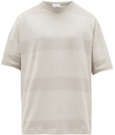 Thumbnail for your product : Raey Oversized Striped Cotton-jersey T-shirt - Grey Stripe