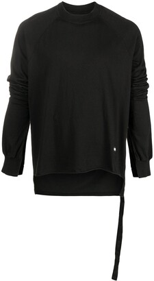 Rick Owens Logo-Patch Asymmetric Sweatshirt