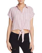 Thumbnail for your product : Rails Amelie Cropped Tie-Front Shirt