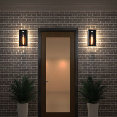 Brystol 10" Classic Outdoor Wall Sconce 1 Light in Matte Black