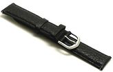 Thumbnail for your product : Tag Heuer 20mm Black/Black Quality Leather Buffalo-Grain Watch Band For