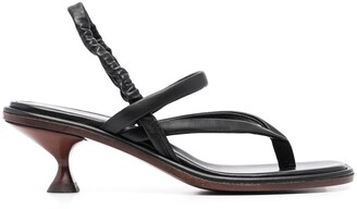 Tod's Thong-Strap Leather Slingback Sandals