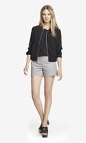 Thumbnail for your product : Express 4 1/2 Inch Cotton Sateen Side Zip Shorts
