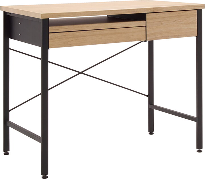 Studio Designs Ashwood Compact 35 Inch Wide Home Computer Desk Table, Ashwood