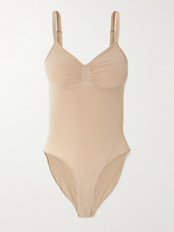 SKIMS Seamless Sculpt Brief Bodysuit - Clay