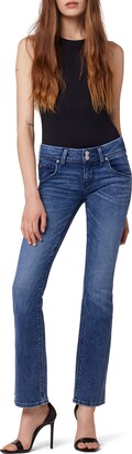 Hudson Petite Beth Mid Rise Baby Bootcut Jeans