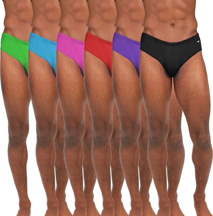 AMERICAN HEAVEN Men's 6 Pack Sport Bikini Briefs Performance Stretch