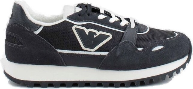Emporio Armani Kids Logo Patch Sneakers