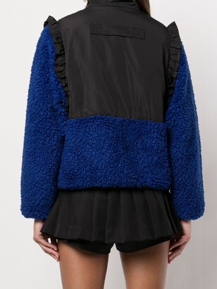 Sandy Liang Mia two-tone fleece jacket