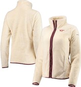 Thumbnail for your product : Columbia Women's Cream Virginia Tech Hokies Fireside II Sherpa Full-Zip Jacket