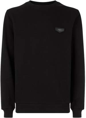 Givenchy Slim Leather Detailed Sweater