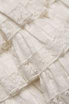Thumbnail for your product : Zimmermann Veneto Perennial Short Lace Turtleneck Dress