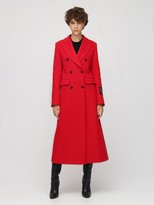 Thumbnail for your product : MSGM Wool Blend Double Breast Coat