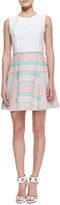 Thumbnail for your product : Shoshanna Sleeveless Combo A-line Dress
