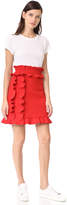 Thumbnail for your product : MSGM Side Ruffle Skirt