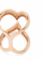 Thumbnail for your product : Djula 18kt rose gold Big Open V diamond ring