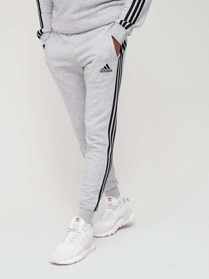 adidas 3-Stripe Pants Medium Grey Heather - ShopStyle Trousers