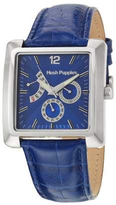 Hush Puppies Men's HP.7036M.2503 Blue Leather Calfskin Band Watch.