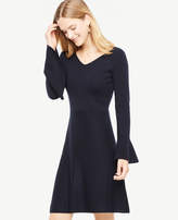 Thumbnail for your product : Ann Taylor Double V Flare Sweater Dress