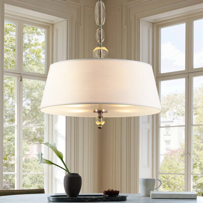 Mercer41 Thornhill 4- Light Dimmable Drum Chandelier