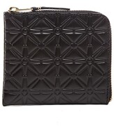 Thumbnail for your product : Comme des Garcons Small Star Embossed Zip Wallet in Black