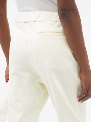Jil Sander High-waist Drawstring Cotton-jersey Track Pants - Ivory