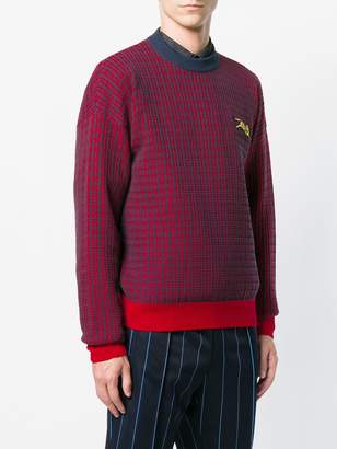 Kenzo check knit sweater