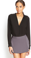 Thumbnail for your product : Forever 21 Chiffon Cutout Bodysuit
