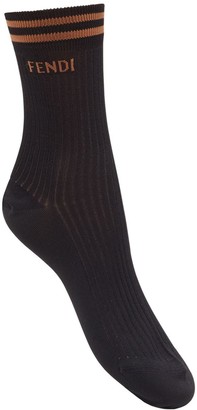 Fendi Logo Detail Socks