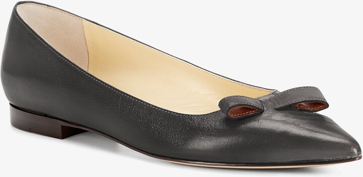 Sarah Flint Natalie Flat - Black Vachetta