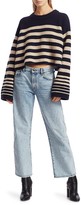 Thumbnail for your product : KHAITE Dotty Striped Cashmere Sweater