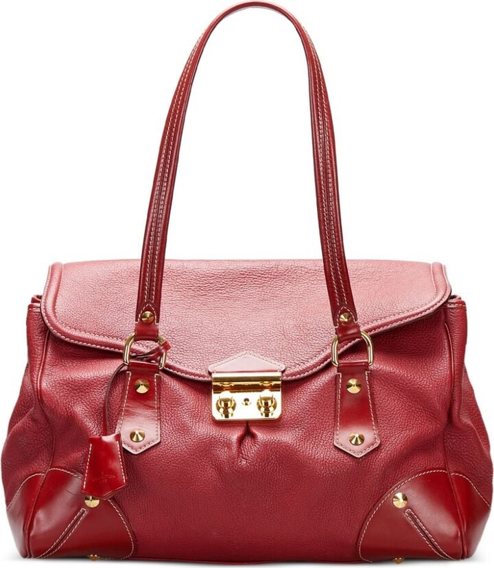 Louis Vuitton Keepall Bandouliere Bag Monogram Canvas with Coquelicot  Leather Trim 50 - ShopStyle