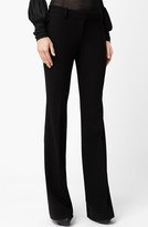 Thumbnail for your product : Alexander McQueen Flare Leg Leaf Crepe Pants