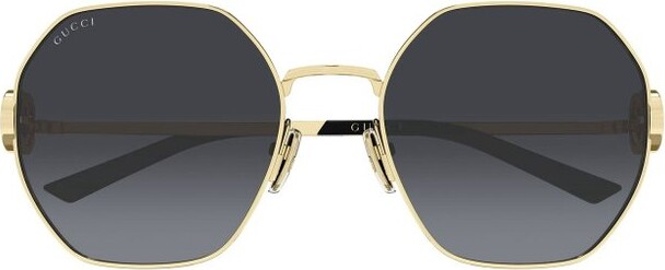 Gucci Eyewear Irregular Frame Sunglasses