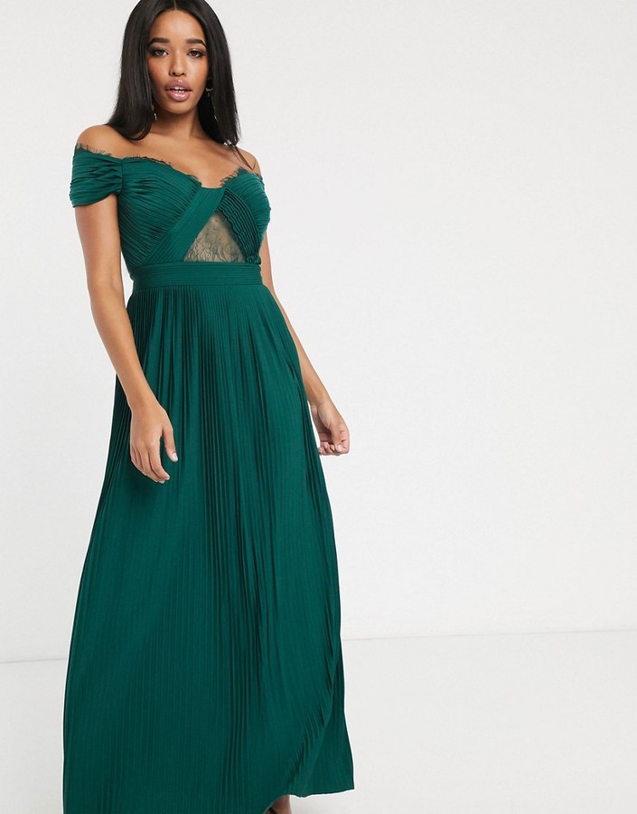 green evening dress uk