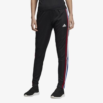 red and black adidas pants