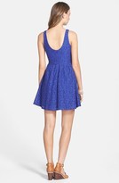 Thumbnail for your product : Lush Floral Lace Skater Dress (Juniors)