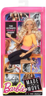 Barbie Made to Move Doll, Orange Top