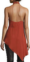 Thumbnail for your product : Haute Hippie Fly Away Halter Silk Wrap Top