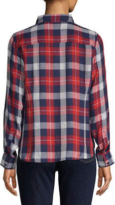 Tommy Hilfiger Plaid Roll-Tab Button-Down Shirt