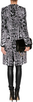Thumbnail for your product : Roberto Cavalli Wool-Alpaca Jacquard Coat in Black/Light Grey