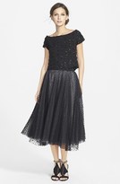Thumbnail for your product : Milly Dot Tulle Flared Midi Skirt