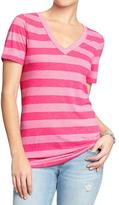 Thumbnail for your product : Old Navy Women's Striped V-Neck Tees
