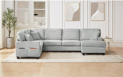 Hokku Designs Sectional Sofa U-Shaped Sectional 125.2\