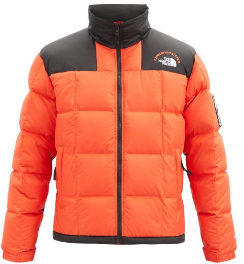orange north face jacket