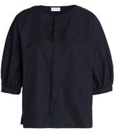 Thumbnail for your product : Claudie Pierlot Pussy-bow Cotton-poplin Blouse